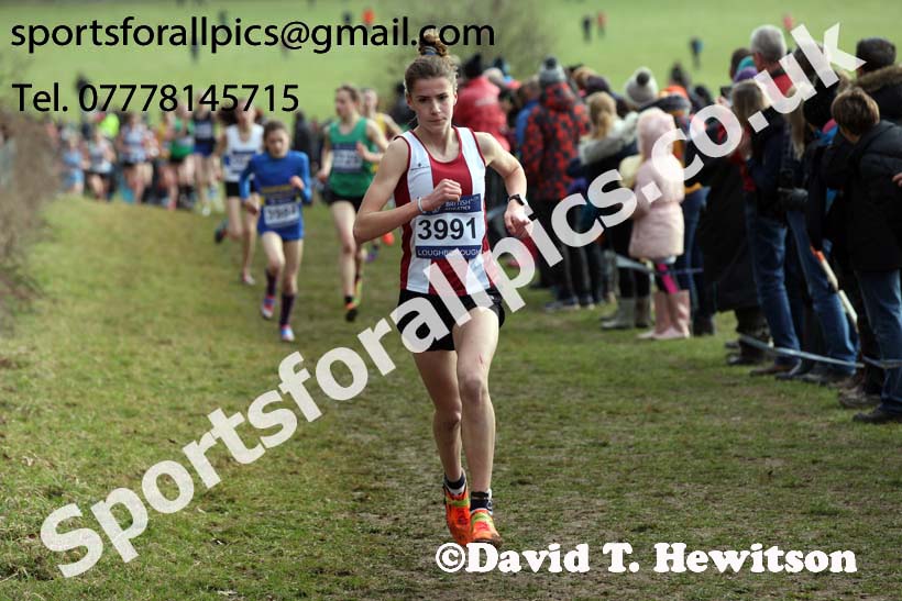 Girls under-15s 2019 British Athletics Inter Counties Cross Country, Prestwood Hall, Loughborough. Photo:  David T. Hewitson/Sports for All Pics